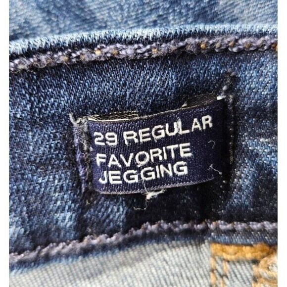 (3/$35) Gap Size 29 / 8 Regular Distressed Skinny Favorite Blue Jeans Jeggings - Picture 5 of 12